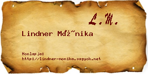 Lindner Mónika névjegykártya