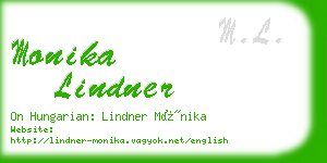 monika lindner business card